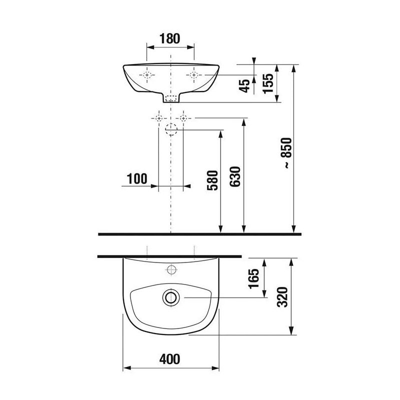 Maza izlietne zeta 40cm h815393000104