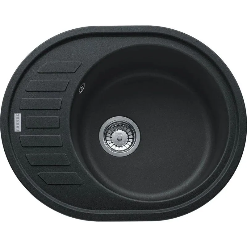 Virtuves izlietne Franke Ronda ROG 611-62, granīts, 62 cm x 50 cm x 17.5 cm, onyx