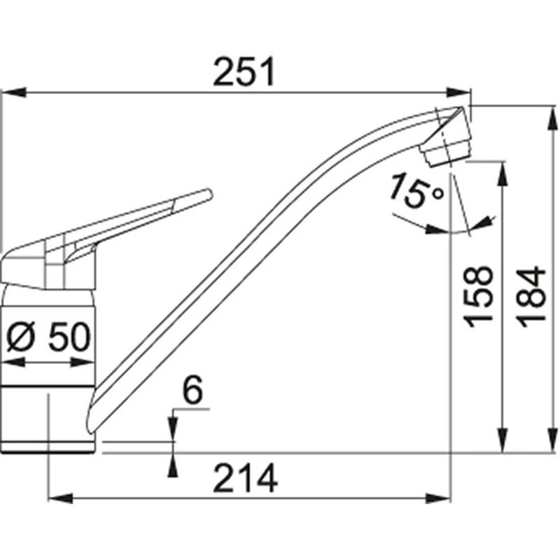 Maisītājs novara hromēts 115.0347.142
