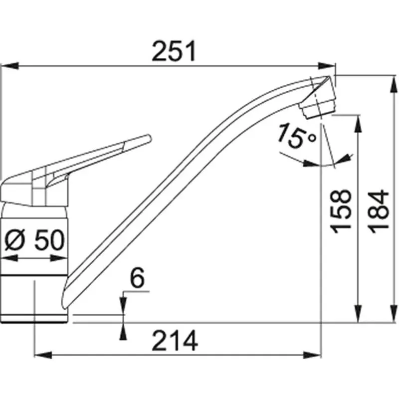 Virtuves jaucējkrāns Franke Novara Plus 115.0347.142, hroma krās.