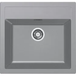 Virtuvinė plautuvė Franke Sirius SID 610, tektonitas, 56 cm x 53 cm x 20 cm, pilka sp.