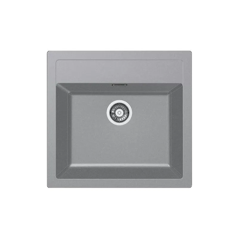 Virtuves izlietne Franke Sirius SID 610, tektonīts, 56 cm x 53 cm x 20 cm, pelēka krās.