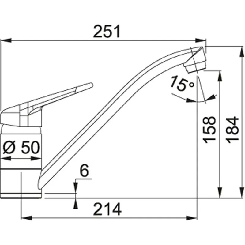 Virtuves jaucējkrāns Franke Novara Plus 115.0470.661, melna krās.