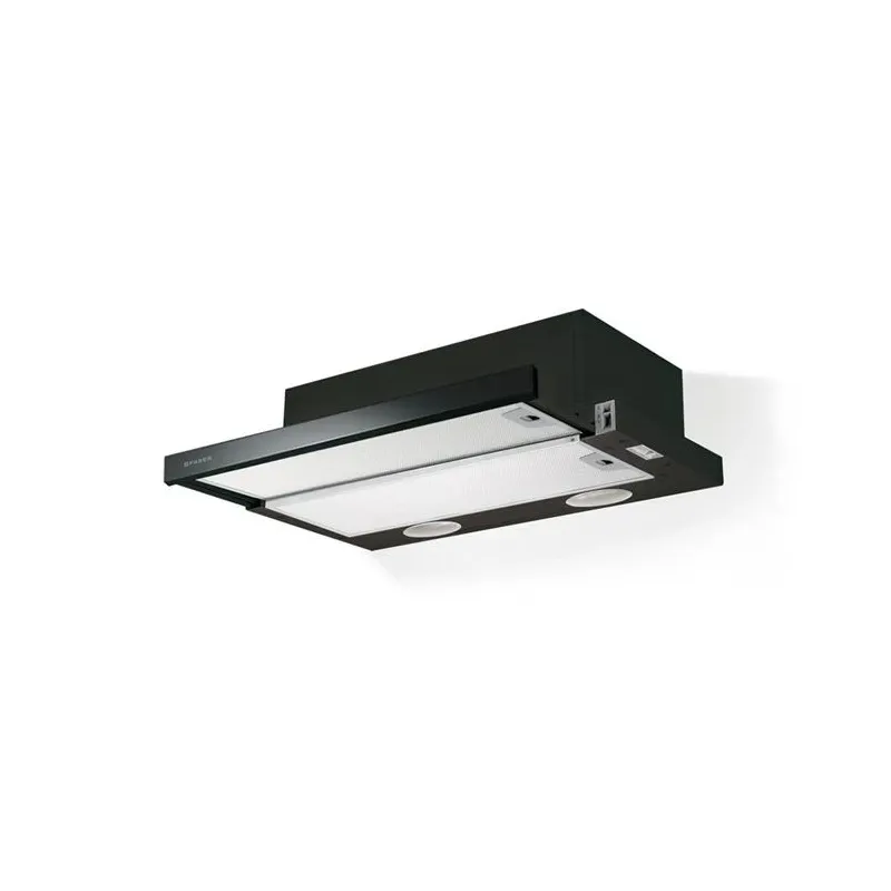 Cooker hood flexa ng glass bk a60 faber