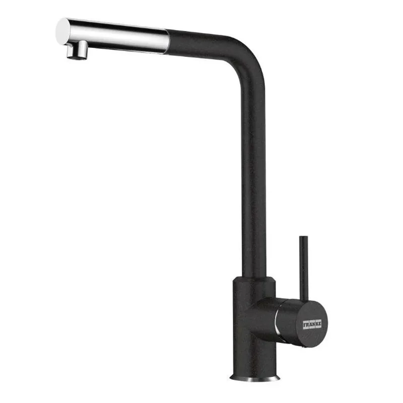 Virtuves jaucējkrāns Franke Sirius L, melna krās.-hroma krās.