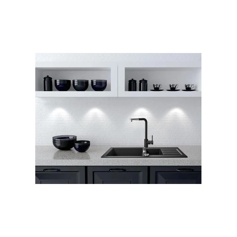 Virtuves jaucējkrāns Franke Sirius L. melna-hroma