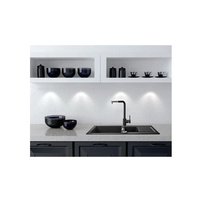 Virtuves jaucējkrāns Franke Sirius L. melna-hroma