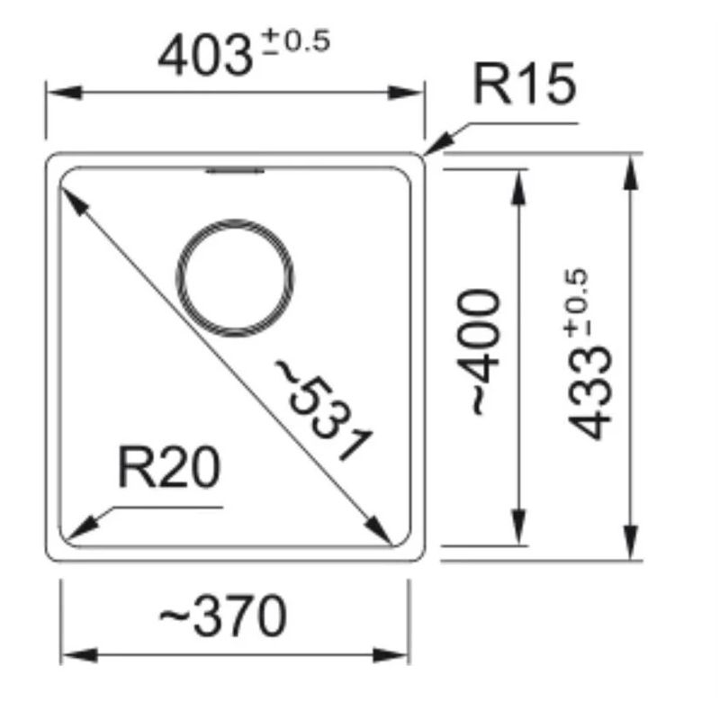 Virtuves izlietne Franke Maris 125.0683.135. granīts