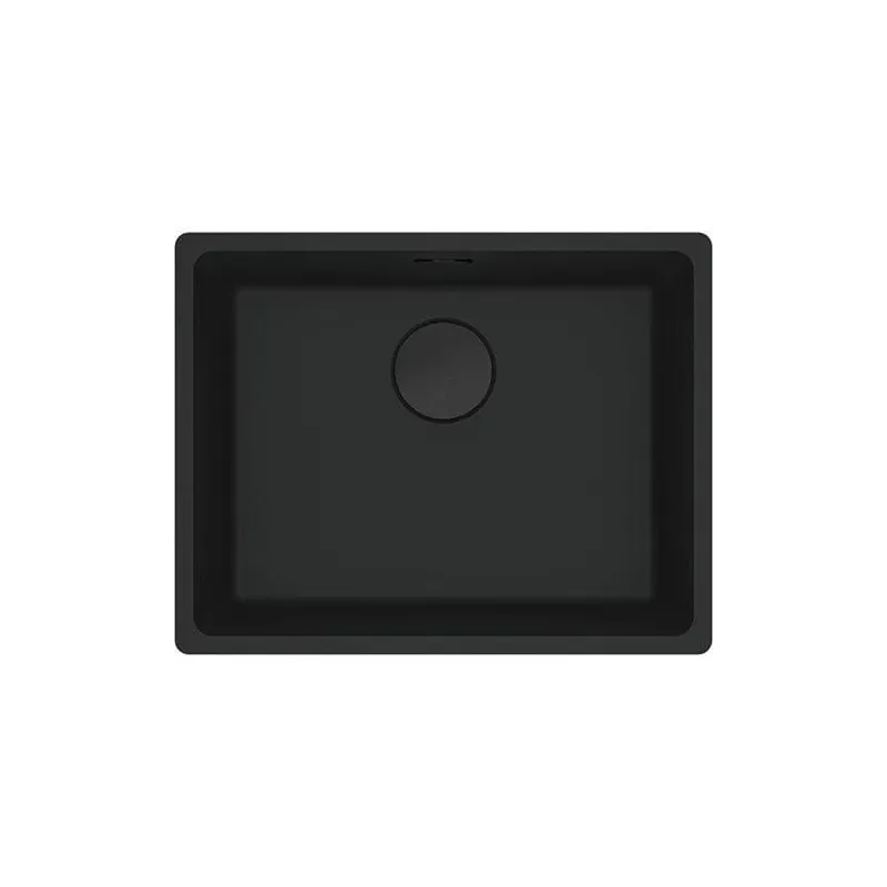 Virtuves izlietne Franke Maris MRG 210-110-52 125.0683.233, granīts, 55.3 cm x 43.3 cm x 20 cm, matēta melna krās.