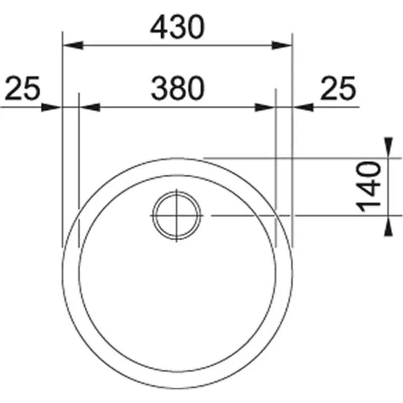 Sink ron 610-39 101.0714.972