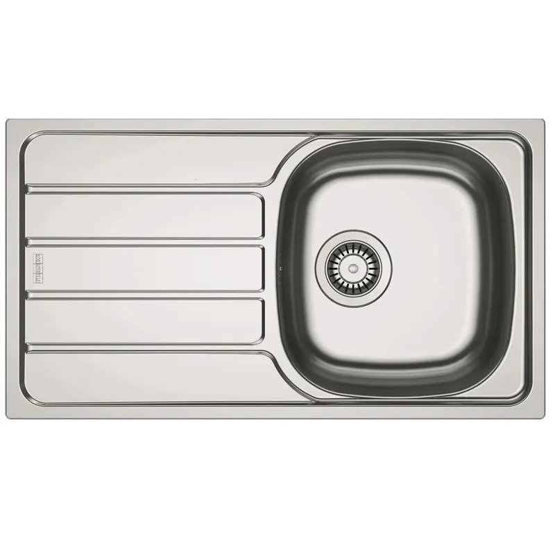 Virtuves izlietne Franke, 78 cm x 43.5 cm x 15 cm, pelēka