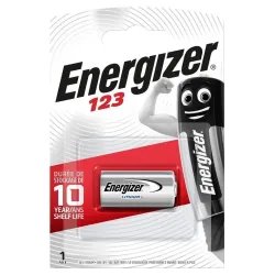 Patareid Energizer EN123B1, CR123, 3 V