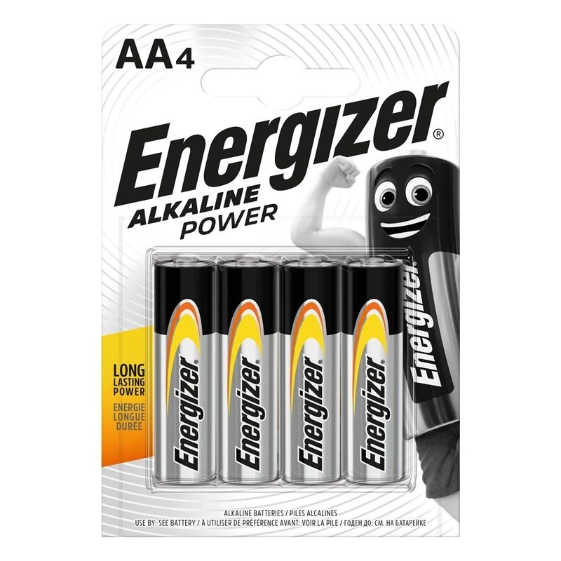 BATERIJAS ENERGIZER Alkaline Power AA 1500 LR6 1.5V B4