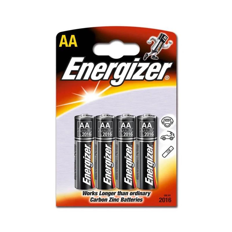 BATERIJAS ENERGIZER Alkaline Power AA 1500 LR6 1.5V B4