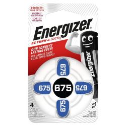 Dzirdes baterijas energizer 675 zinc air bl4 1.4v