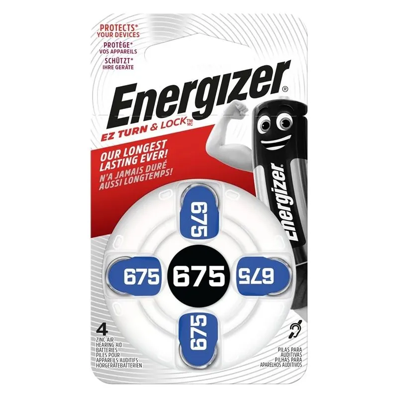 Baterijas Energizer BEFL33-675, ZA675-PR44, 1.4 V