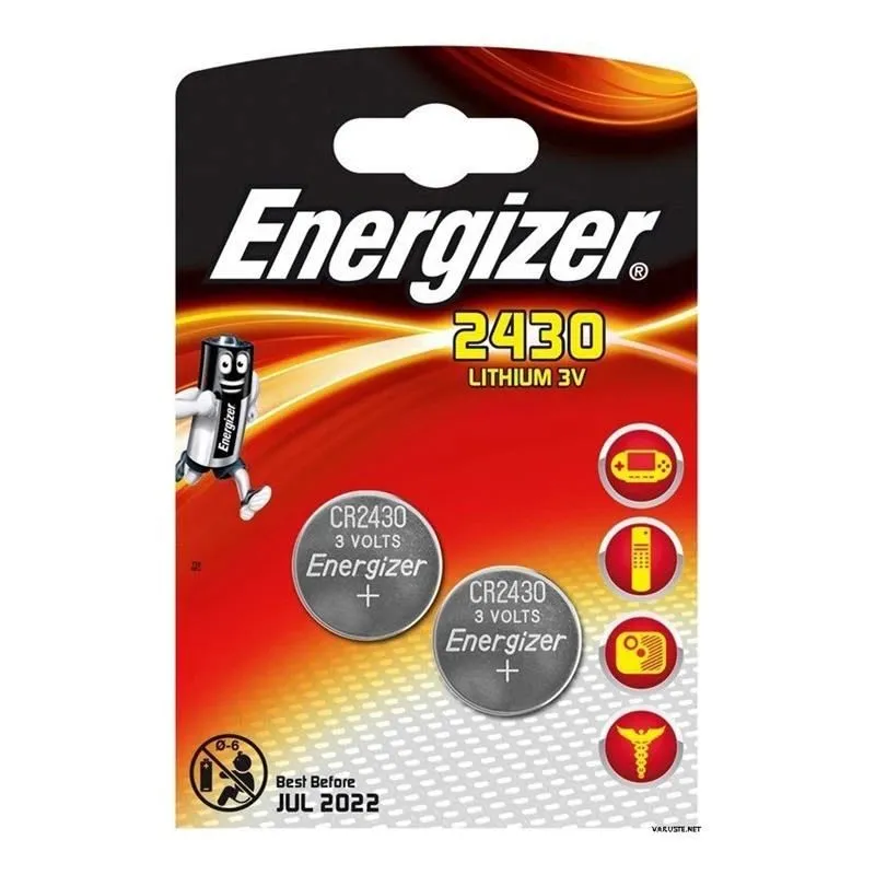 Baterijas Energizer BELK9-CR24302, CR2430, 3 V