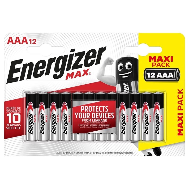 Alkaline baterija Energizer Max AAA B12 1.5V