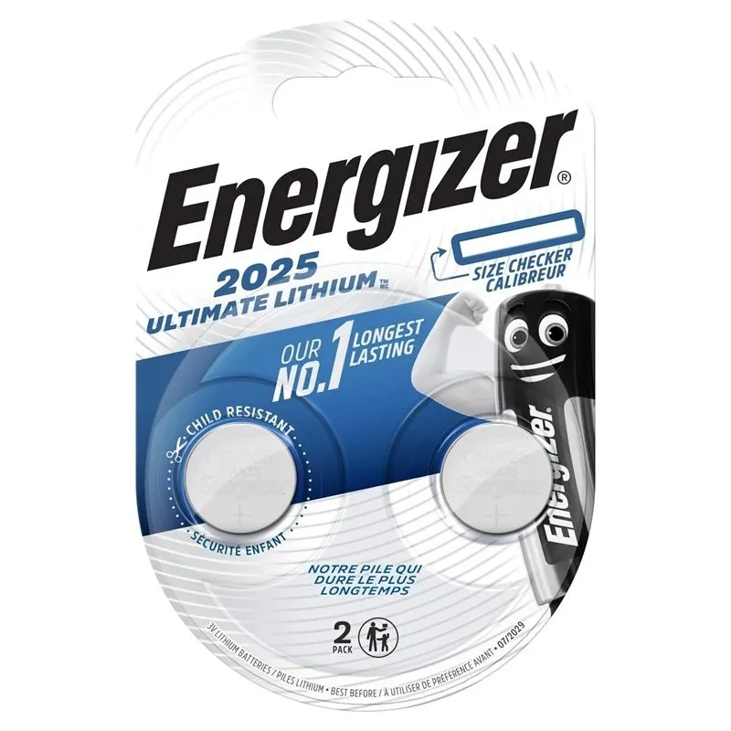 Elements Energizer BELK6-CR2025D, CR2025, 3 V, 2 gab.