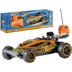 Rc automobilis Mattel Hot Wheels Micro Buggy 13-63446, 1:28, juoda sp.-žalia sp.-oranžinė sp.
