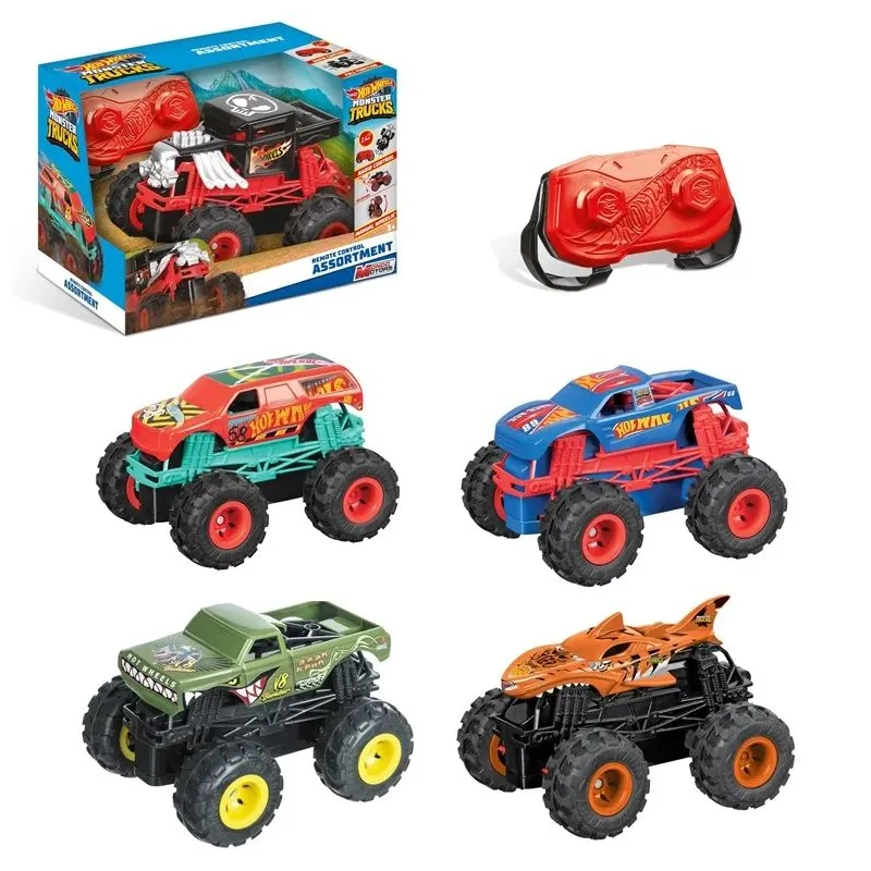 Radiovadāms apvidus auto Mattel Hot Wheels Monster Truck 13-63683, daudzkrāsaina-,krāsa-dizains tiek izvēlēts nejauši,