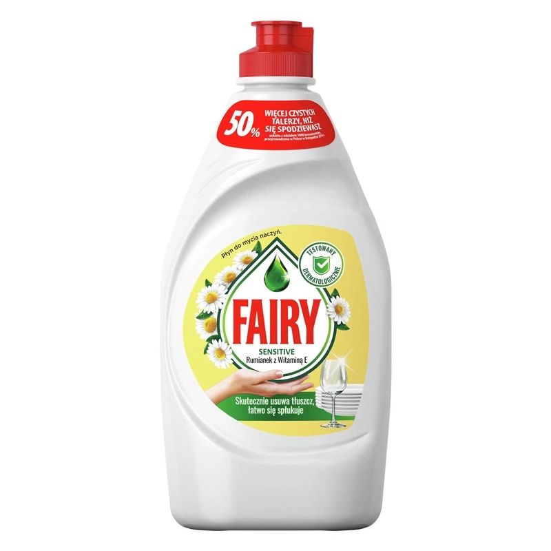Trauku mazgāšanas līdzeklis FAIRY SENSITIVE CHAMOMILE, 900 ml