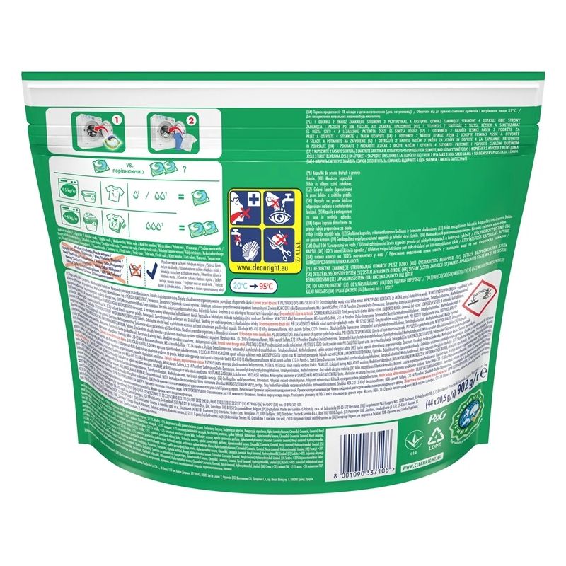 Kapsulas mazgāšanai Ariel MOUNTAIN SPRING. 44 gab.