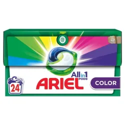 Pesukapslid Ariel All-in-1 PODS Color Clean & Fresh, 24 tk