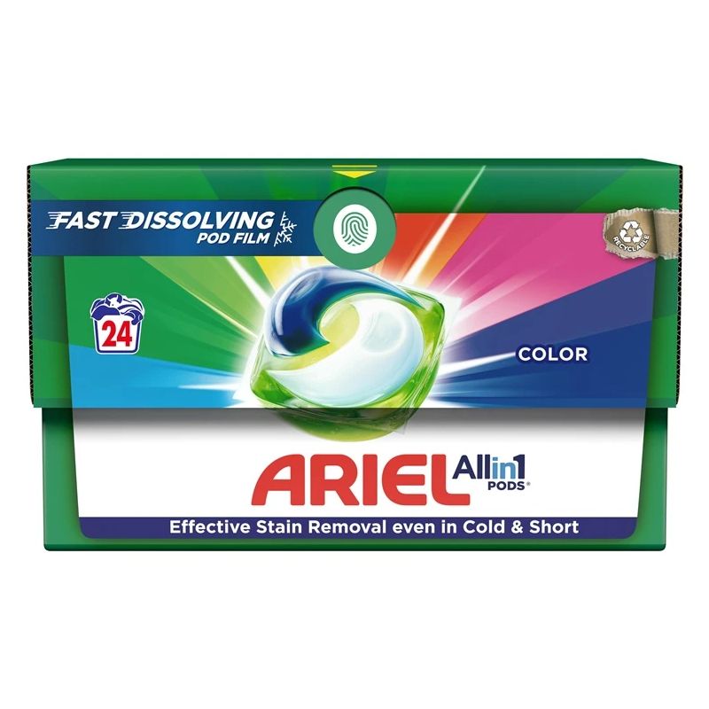 Kapsulas mazgāšanai Ariel color. 24 gab.