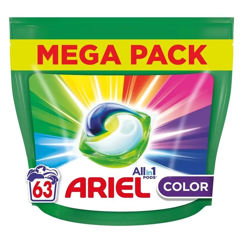 Kapsulas mazgāšanai Ariel Color, 63 gab.
