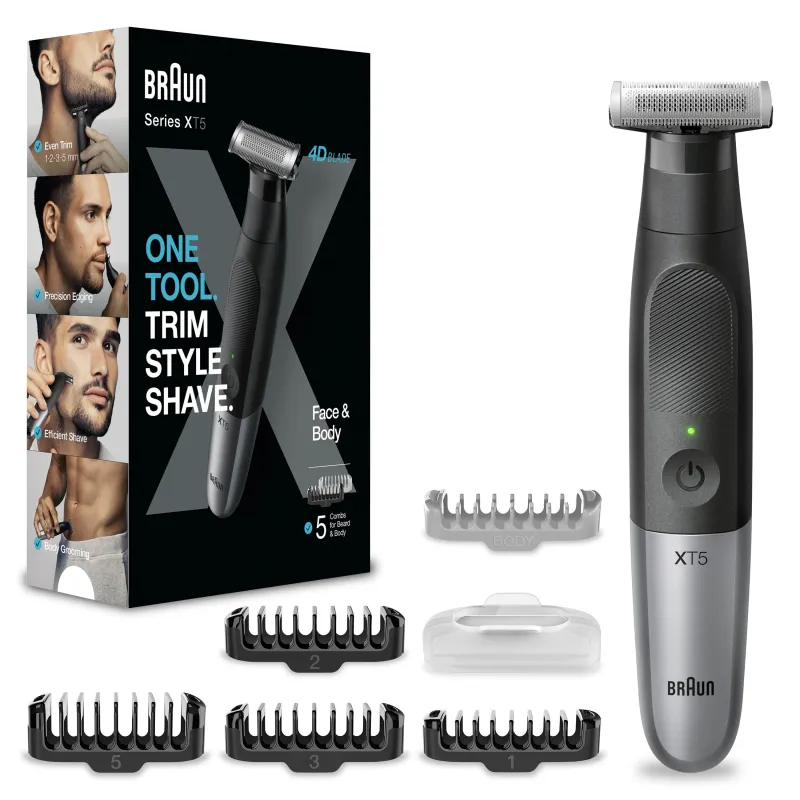 Barzdakirpė Braun Series X XT5100, juoda sp.-pilka sp.