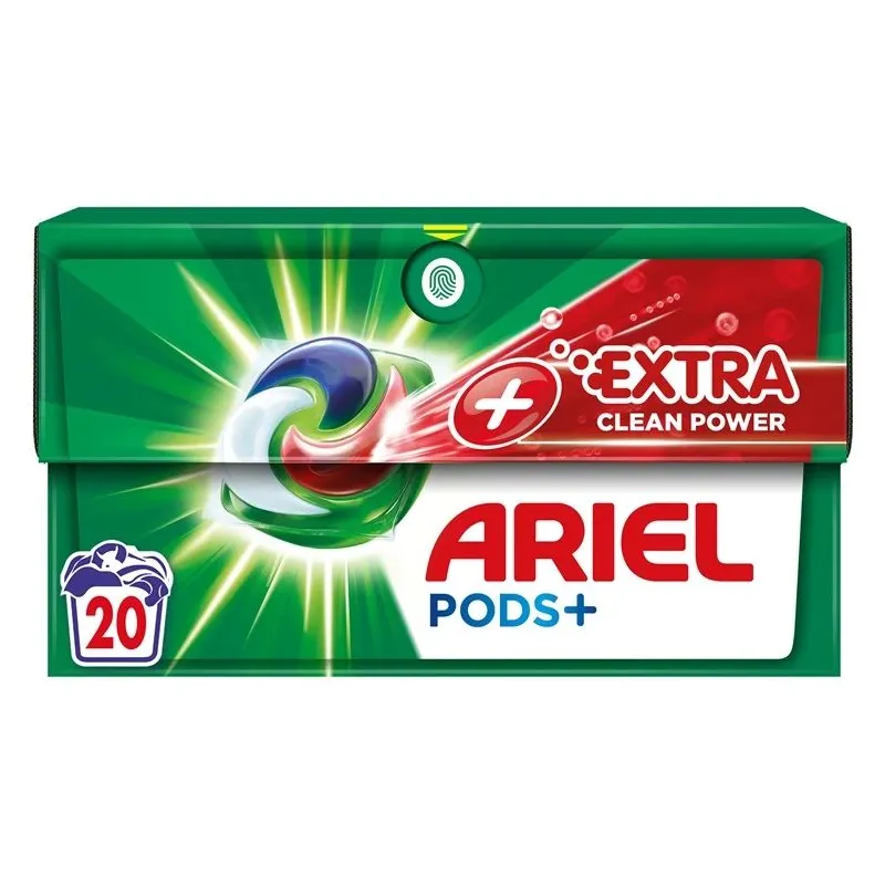 Skalbimo kapsulės Ariel extra clean, 20 vnt.