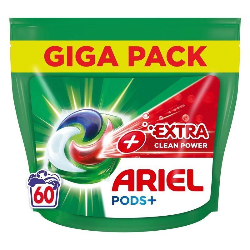 Kapsulas mazgāšanai ariel extra clean 60gb