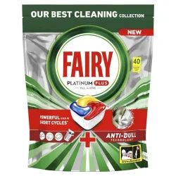 Nõudepesumasina kapslid Fairy Platinum Plus All in One, 40 tk