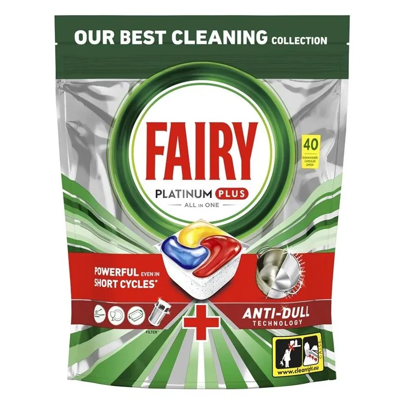 Indaplovių kapsulės Fairy Platinum Plus All in One, 40 vnt.