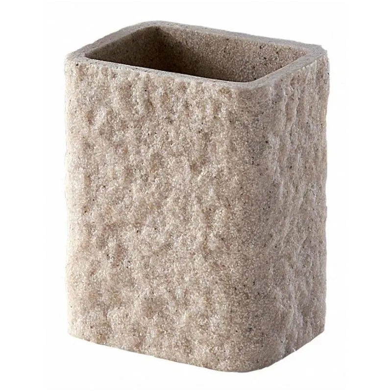 Vannas istabas glāze Gedy Aries, gaiši brūna krās., 9 cm x 11 cm x 9 cm