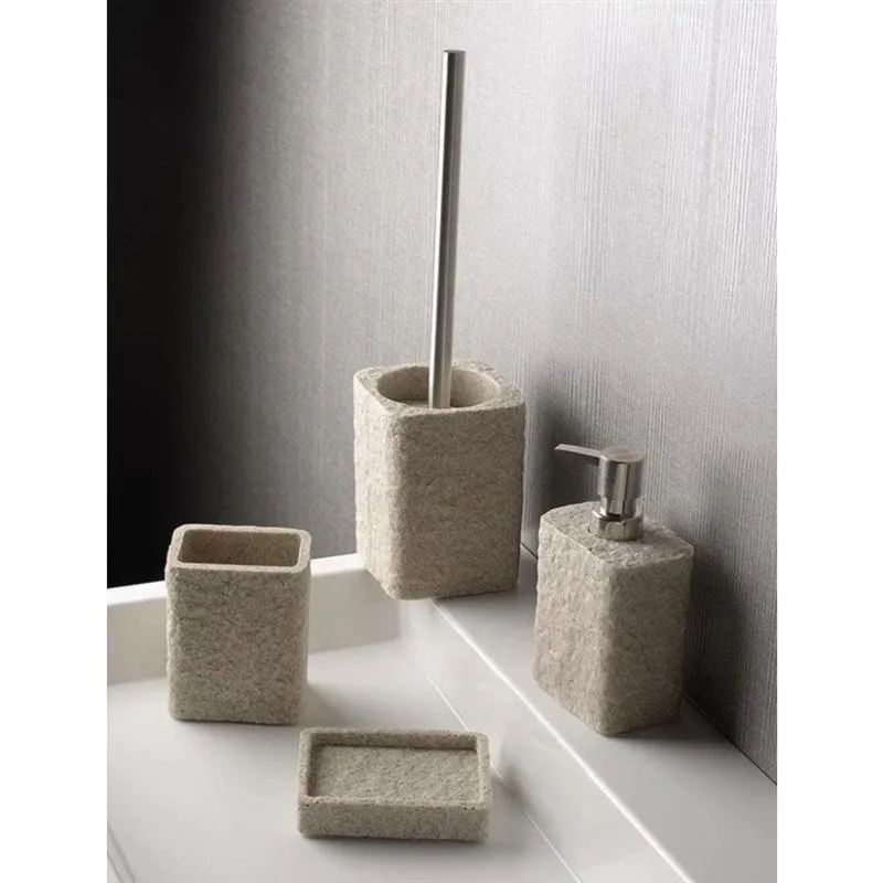 Vannas istabas glāze Gedy Aries, gaiši brūna krās., 9 cm x 11 cm x 9 cm