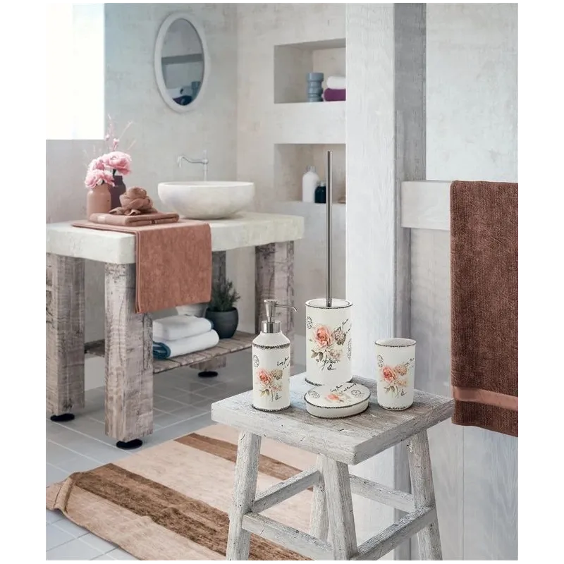 Tualetes birste Gedy Clotilde CI3302, balta krās., 9.6 cm x 46 cm x 9.6 cm