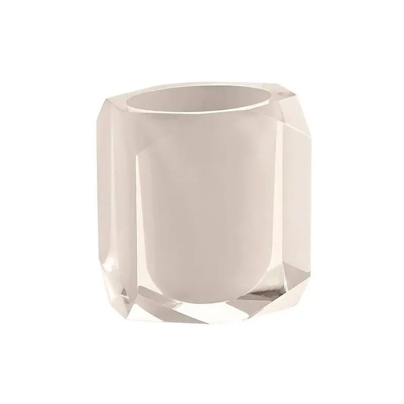 Vannas istabas glāze Gedy Chanelle, gaiši brūna krās., 9 cm x 11 cm x 7 cm