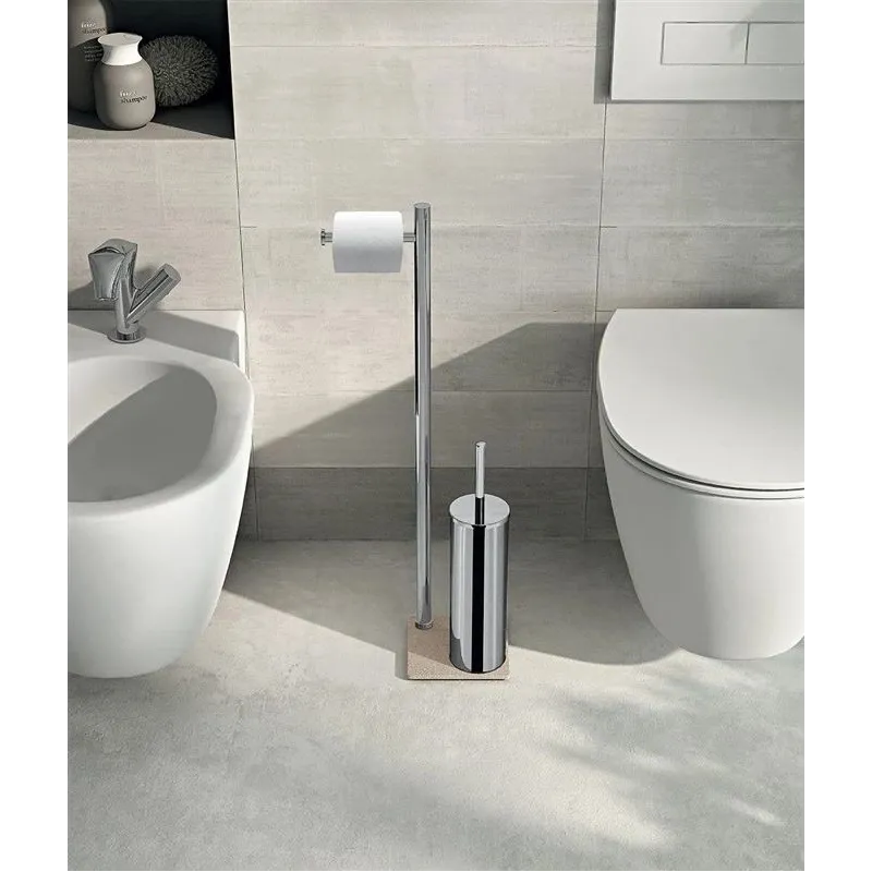 Tualetes piederumu statīvs Gedy, hroma krās., 14 cm x 62.8 cm x 14 cm