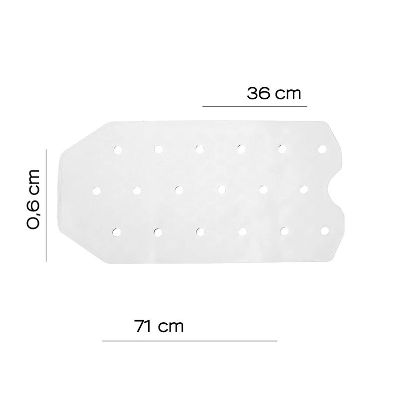 Paklājs vannas neslīdošs 98367202 balts ,gedy,