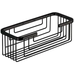 Vonios lentyna Gedy, 8.6 cm x 10.2 cm x 25.2 cm, juoda sp.