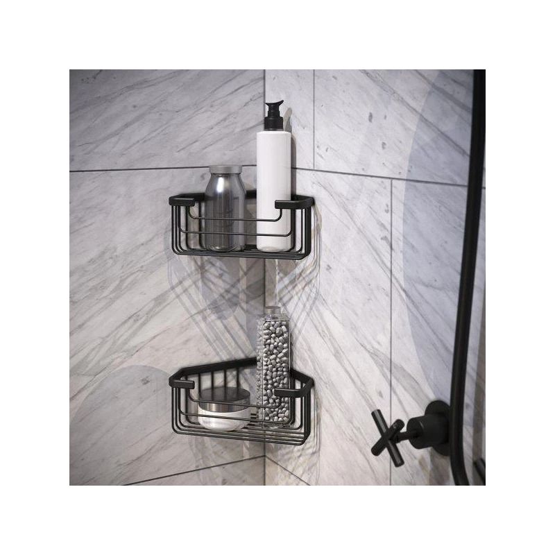 Stūra dušas plaukts Gedy 2483, melns