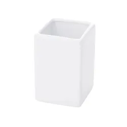 Стакан для ванной Gedy Verbena, белый цв., 6.5 см x 10 см x 6.5 см