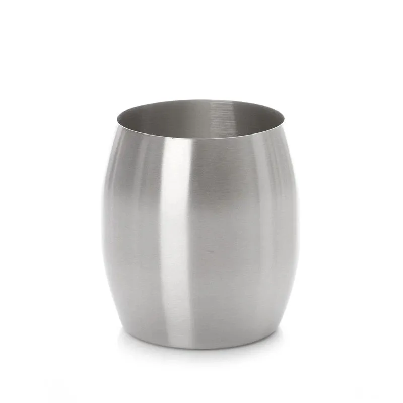 Vannas istabas glāze Gedy Nigella, nerūsējošā tērauda, 9 cm x 10 cm x 9 cm