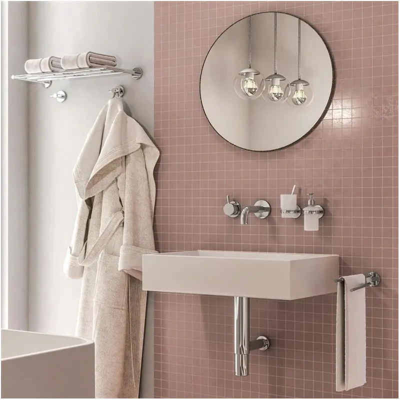 Sienas ziepju trauks Gedy Felce, balta krās.-hroma krās., 12 cm x 11 cm