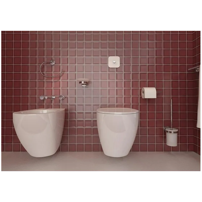 Sienas ziepju trauks Gedy Eros 2311, balta krās.-hroma krās., 10.8 cm x 12.5 cm