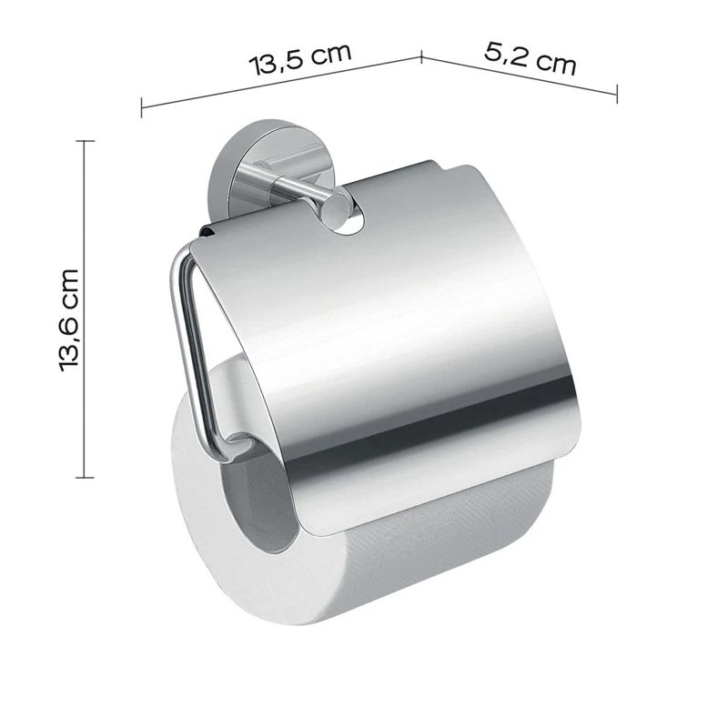 Turētājs tualetes papīram Gedy Eros 2325 13.5x5.2x13.6cm....