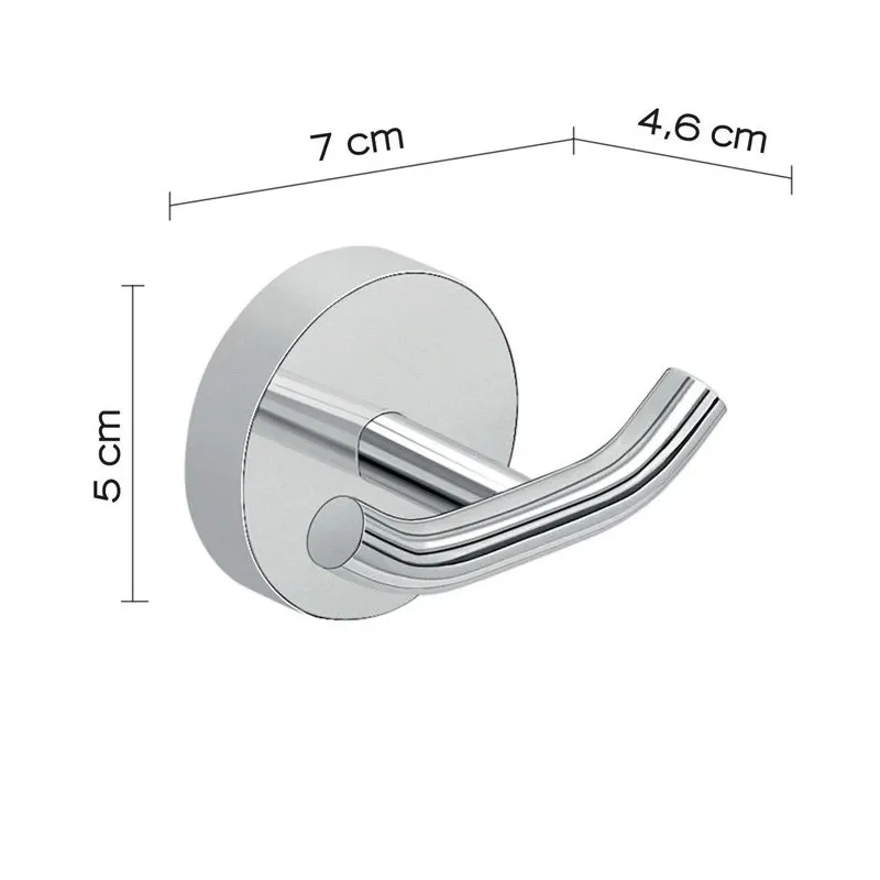 Крючок Gedy 2326, 70 мм x 46 мм x 50 мм, хромовый цв.