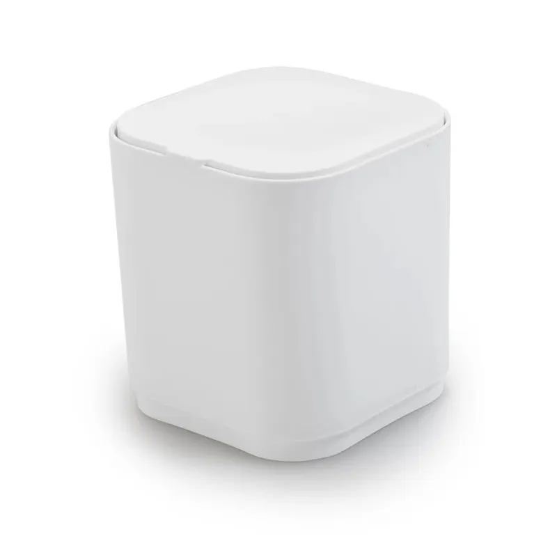 Uzglabāšanas kaste ar vāku Gedy Seventy 630822, balta krās., 11.6 x 11.6 x 12.4 cm